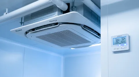 HVAC unit on ceiling 0