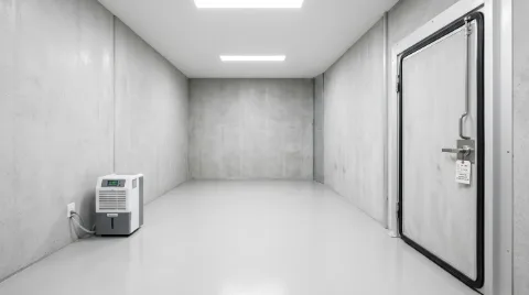 Interior of a spotlessly clean room