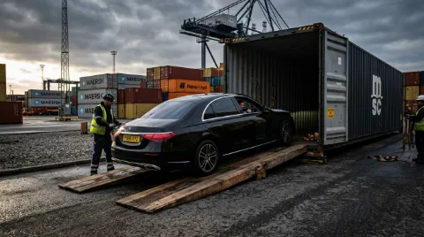 Enclosed container shipping — maximum protection for luxury and classic cars